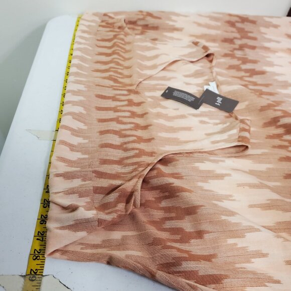 Pure Jill Womens Coastal Artsy Ikat Maxi Dress Size 2X Orange Sleeveless NWT - Picture 9 of 12